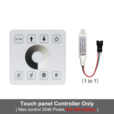 Bandă LED Dimmer Controler Panou Reflux Pixel Controller pentru WS2811 alb/alb cald Curgând apă curgătoare bandă de curse de cai