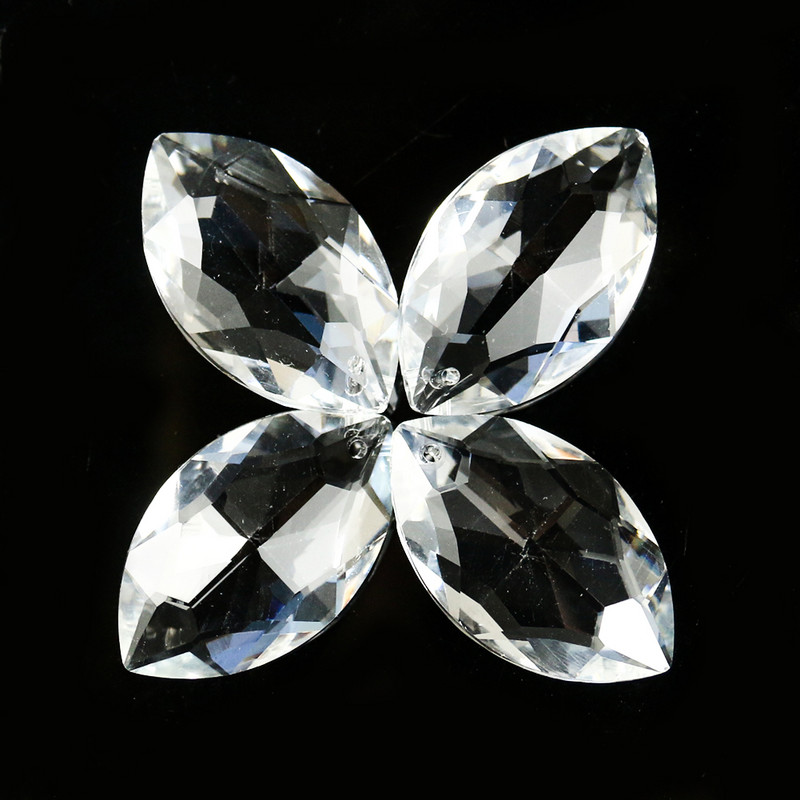 5PC Faceted Prism Flower Horse's Eye Οβάλ Κρυστάλλινο Κοσμήματα Κρεμαστό Ταβάνι Πολυέλαιος Αφρώδης Sun Catcher Γυαλιστερή κρεμαστή διακόσμηση