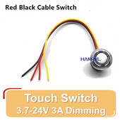 5 V 12 V 24 V pritemdymo jungiklis Jutiklinis jutiklis įjungtas Neribojamas pritemdomas jutiklinis išmanusis jungiklis, skirtas virtuvės spintelei LED lemputė įjungiama išjungta, jungiklis