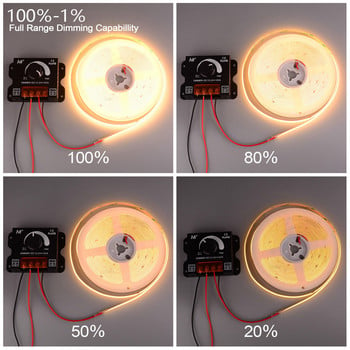 LED димерен превключвател DC12V-24V контролер на сензорен панел Регулируем регулатор на напрежението за LED ленти Светлини Димери за осветление