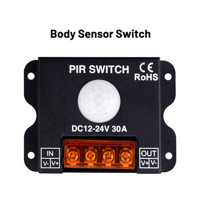 Διακόπτης ροοστάτη LED DC12V-24V Ελεγκτής πίνακα αφής Ρυθμιζόμενος ρυθμιστής τάσης για ροοστάτες φωτισμού λωρίδων LED