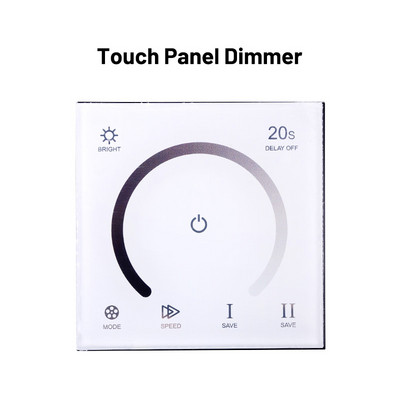 Διακόπτης ροοστάτη LED DC12V-24V Ελεγκτής πίνακα αφής Ρυθμιζόμενος ρυθμιστής τάσης για ροοστάτες φωτισμού λωρίδων LED