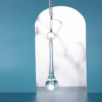 20x80mm 16x60mm krištolinis lietaus lašų sietynas, stiklinė prizmė, lašas varveklis, pasidaryk pats, pakabukas saulės gaudyklė, pakabinamas vandens lašo ornamentas karštas išpardavimas