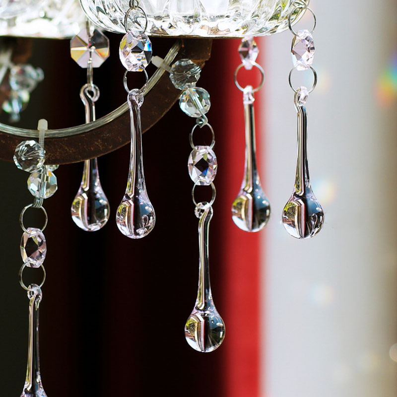 20x80mm 16x60mm krištolinis lietaus lašų sietynas, stiklinė prizmė, lašas varveklis, pasidaryk pats, pakabukas saulės gaudyklė, pakabinamas vandens lašo ornamentas karštas išpardavimas