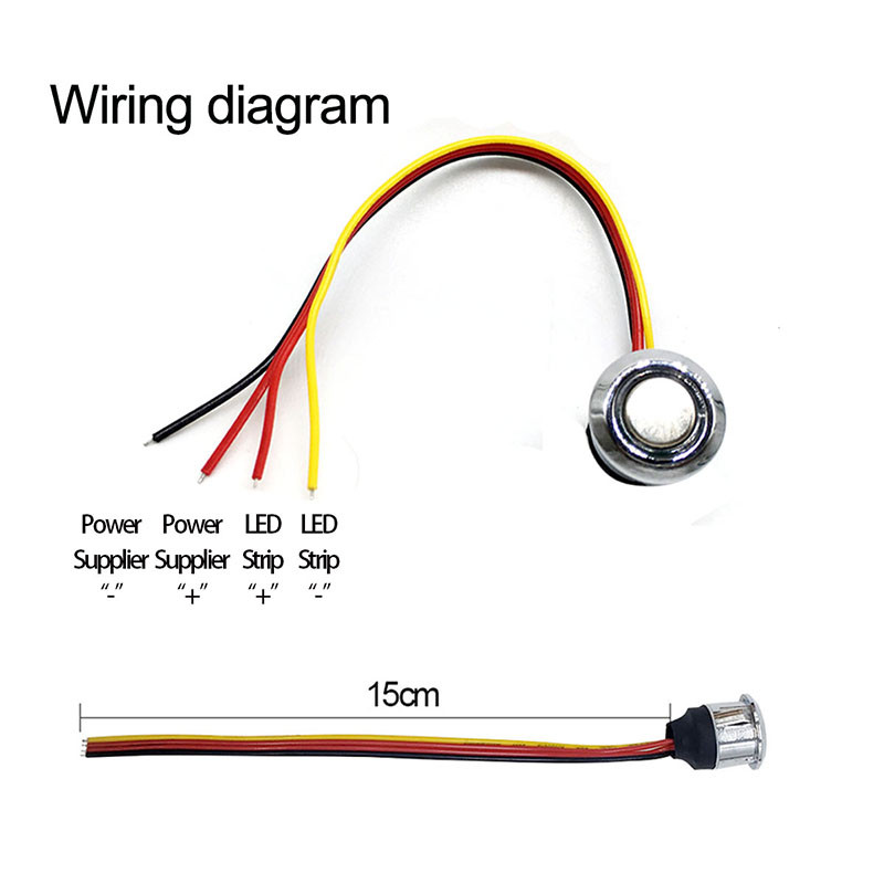 Dimmer led 12v 24V comutatoare tactile controler de luminozitate reglabil continuu pentru iluminare cu LED-uri cu priză în dulap de pat DIY