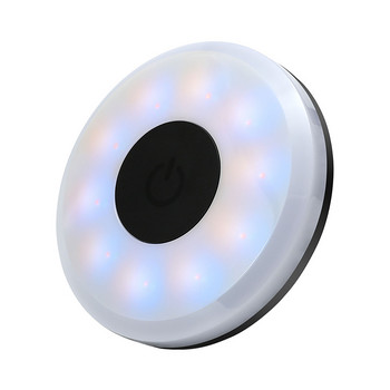 Автомобилна лампа за четене Акумулаторна магнитна 3 цвята 10 LED автомобилна стайлинг нощна лампа Интериорна лампа за кола Таванна лампа
