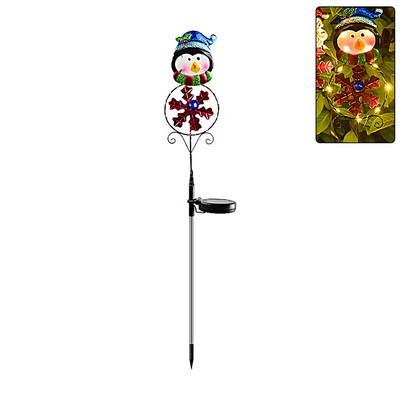 Χριστουγεννιάτικο ηλιακό LED φωτιστικό κήπου Αυλή γκαζόν Χιονάνθρωπος Άλκη Πιγκουίνος Νυχτερινό Φωτιστικό Τοπίο Κήπος Διακόσμηση σπιτιού Εξωτερικός Άγιος Βασίλης
