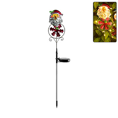 Χριστουγεννιάτικο ηλιακό LED φωτιστικό κήπου Αυλή γκαζόν Χιονάνθρωπος Άλκη Πιγκουίνος Νυχτερινό Φωτιστικό Τοπίο Κήπος Διακόσμηση σπιτιού Εξωτερικός Άγιος Βασίλης