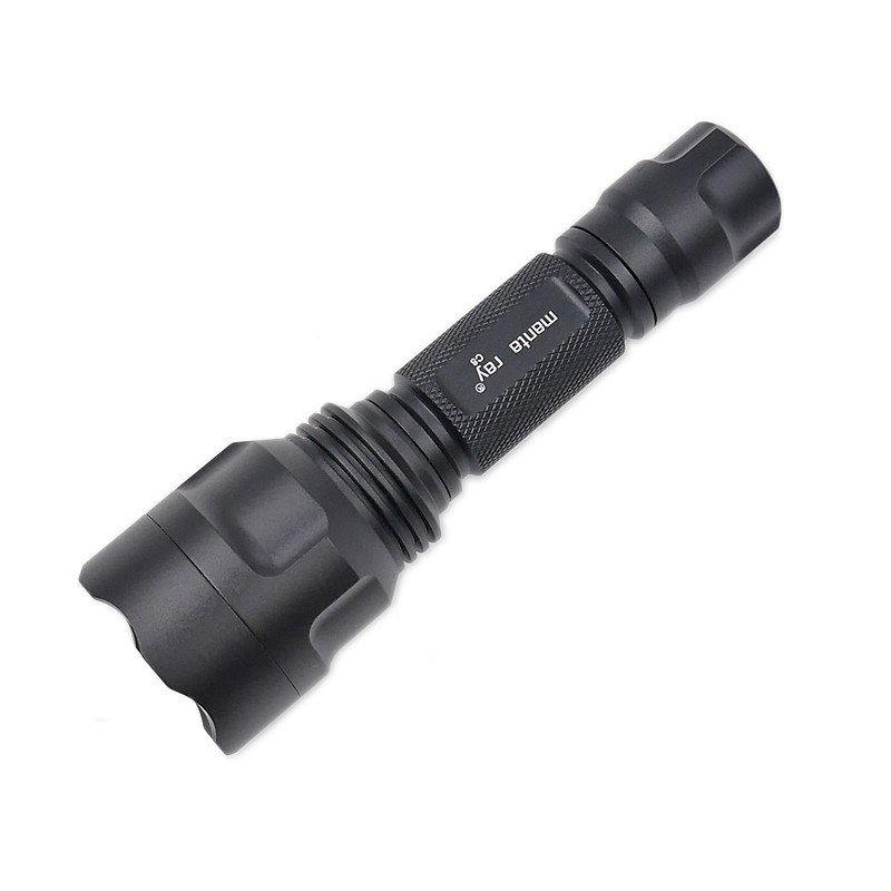 Черен калъф Manta ray C8 host с рефлекторна стъклена леща, без LED и драйвер