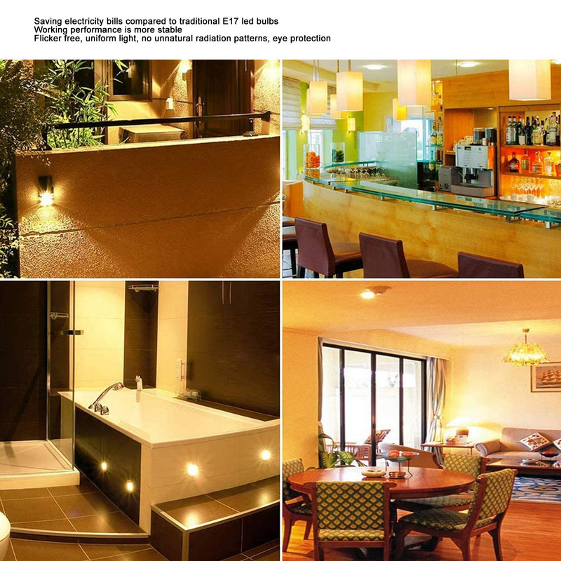 Kukurūzų lempos akių apsauga ABS lemputės E17 miegamiesiems