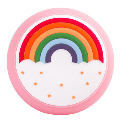 INS Rainbow Silicone Light USB зареждане Сладка карикатура Rainbow Candy Color Silicone Atmosphere Light