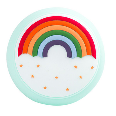 INS Rainbow Silicone Light USB зареждане Сладка карикатура Rainbow Candy Color Silicone Atmosphere Light
