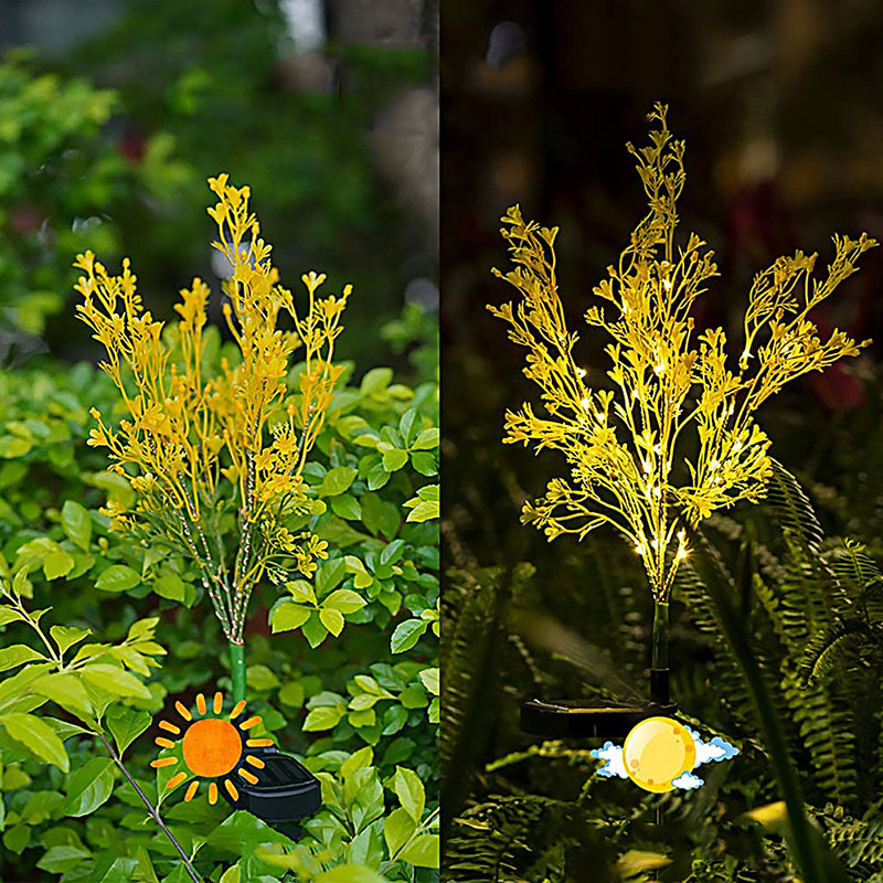 Saulės energija varomas gėlių sodo kuolas kraštovaizdžio pasakų lempa lauko kiemo takas Ip65 vandeniui atsparus rapsų žibintas sodo dekoravimas