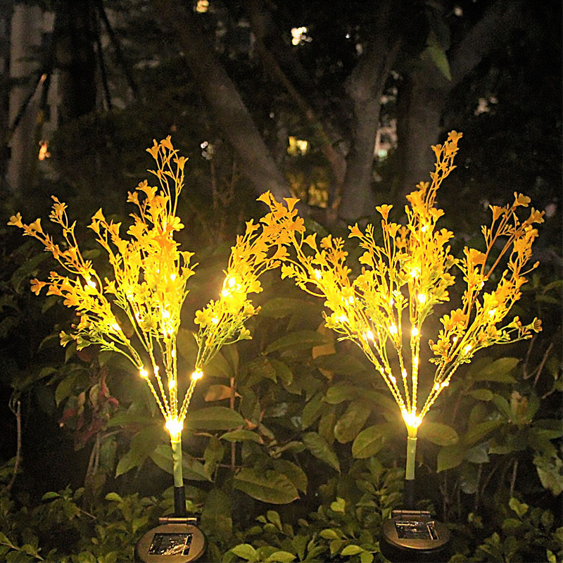 Saulės energija varomas gėlių sodo kuolas kraštovaizdžio pasakų lempa lauko kiemo takas Ip65 vandeniui atsparus rapsų žibintas sodo dekoravimas