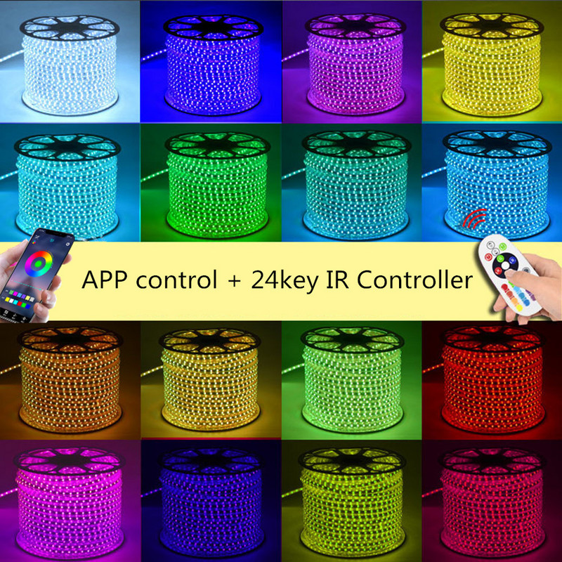 Ελεγκτής Bluetooth 220V RGB LED Strip Control για τηλέφωνο Bluetooth Remote APP Control for RGB 5050 LED Strip Control