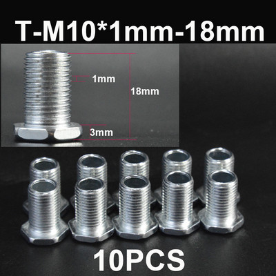 Tub filetat M10, cu piuliță, pentru lămpi, șurub tubular, țeavă metalică, albirea dinților, reparație, accesorii de conectare a bazei de iluminat