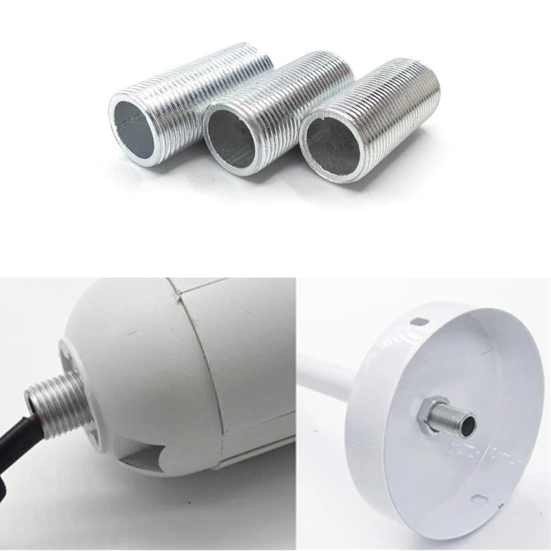 10 vnt M10 tuščiavidurio danties vamzdžio vidinis sriegis tuščiaviduris sraigtinis veržlė lempos dangtelis liustra sujungimo strypo fiksuoto pagrindo apšvietimo priedai