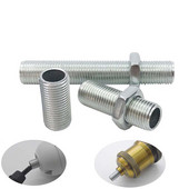 Lempos danties vamzdis metalinis M10 tuščiaviduris sriegiuotas vamzdis cinkuotas led lempos galvutės jungtis fiksuota pagrindo atraminio strypo apšvietimo priedai varžtai