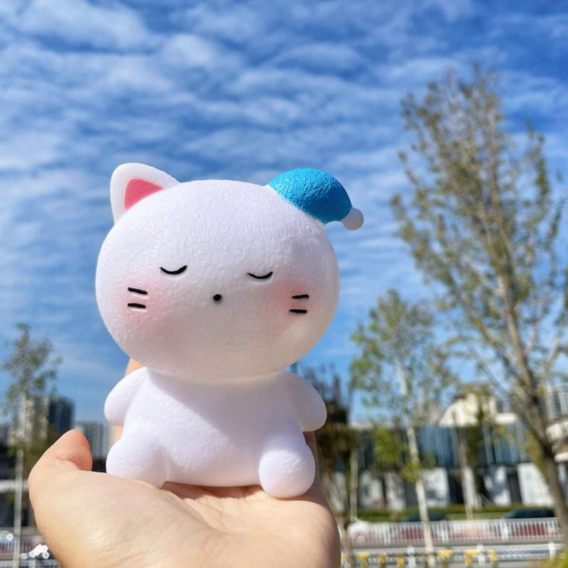 Kačių lempa Cat animacinių filmų naktinis šviestuvas Minkšta ir neakina akių priežiūros stalinė lempa Naktinė lemputė vaikams Velykų gimtadienio dovanos berniukui