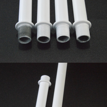 2 ΤΕΜ/Παρτίδα Βίδα με σπείρωμα σωλήνα διπλής κεφαλής Κοίλη οδοντωτή λάμπα M10*1mm Σταθερή ράβδος στήριξης σύνδεσης 100-300 mm Αξεσουάρ φωτισμού