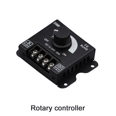 12V 24V LED šviesos diodo nuotolinio valdymo pultelis, skirtas LED juostos šviesos pritemdymo rankenėlės jungiklio įtampos reguliatorius 30A 360W didelės galios lempos reguliatoriai