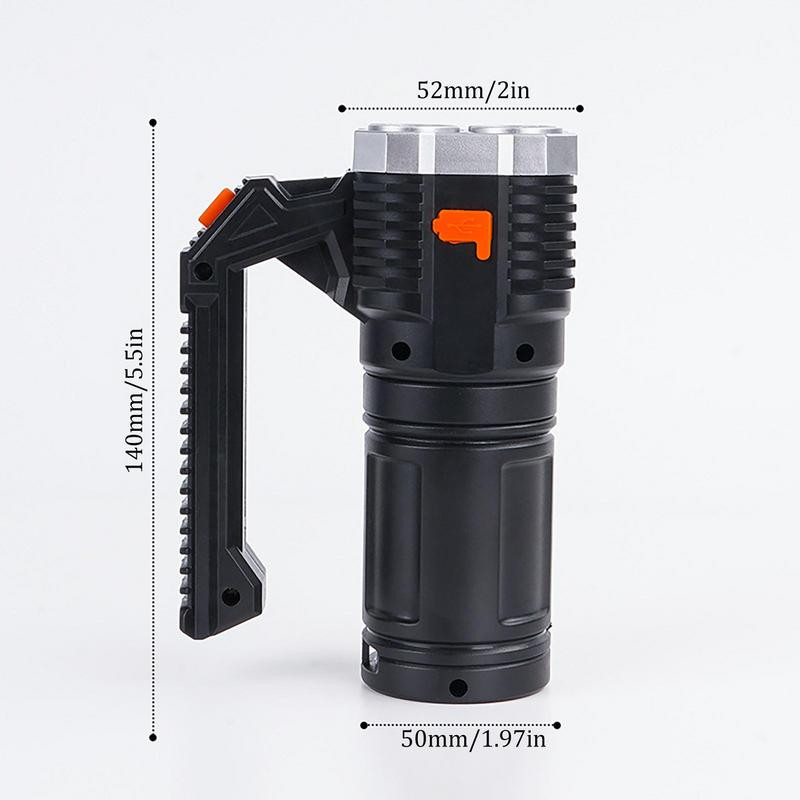 Žibintuvėliai, pasižymintys dideliu liumenu, didelio galingumo žibintuvėlis žygiams, galingi žibintuvėliai su IPX-6 vandeniui atsparaus dizaino USB