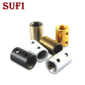 2 vnt. M10 moteriška tuščiavidurė jungtis su M4 šoninės danties skylės lempos aparatūros detalėmis „pasidaryk pats“ žingsnis 1,0 mm