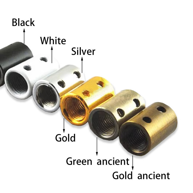 2 vnt. M10 moteriška tuščiavidurė jungtis su M4 šoninės danties skylės lempos aparatūros detalėmis „pasidaryk pats“ žingsnis 1,0 mm