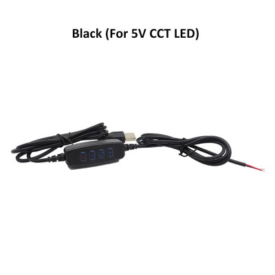 DC 5V USB LED димер CCT двоен бял димиращ удължителен кабел с 60s закъснение OFF превключвател адаптер за LED лента крушка лампа