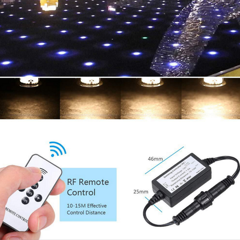 DC 12V Kit modulator de lumini de punte Controler de telecomandă RF IP67 Luminozitate rezistentă la apă Dimmerabile Accesorii pentru lămpi de punte