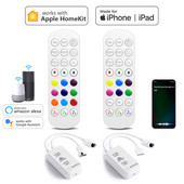Apple homekit app led dimmer dc12V RGB / RGBCCT τηλεχειριστήριο για led strip Siri Voice home kit λειτουργεί με Alexa , Google Home