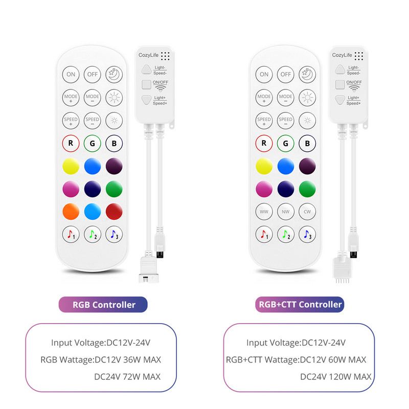 Apple homekit app led dimmer dc12V RGB / RGBCCT τηλεχειριστήριο για led strip Siri Voice home kit λειτουργεί με Alexa , Google Home