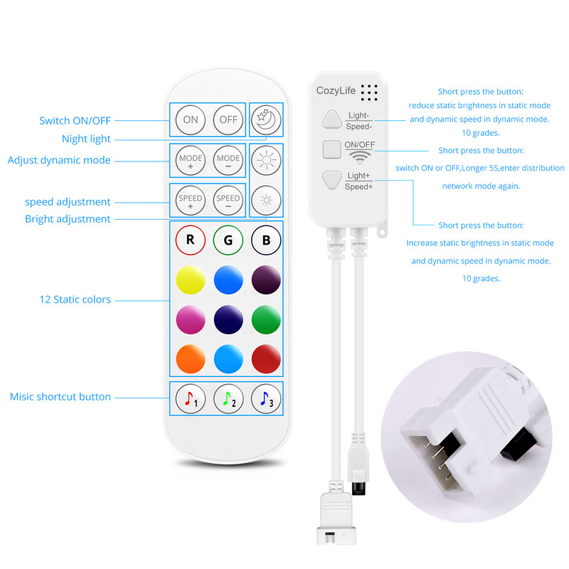 Apple homekit app led dimmer dc12V RGB / RGBCCT τηλεχειριστήριο για led strip Siri Voice home kit λειτουργεί με Alexa , Google Home