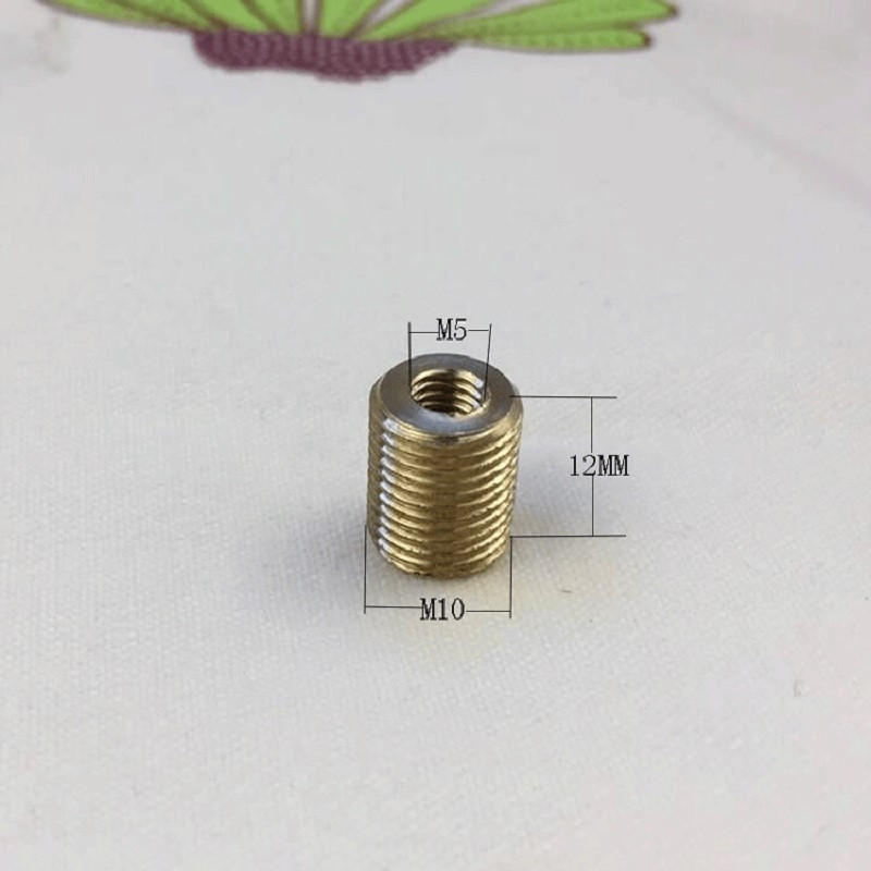 4 tükki/partii M4/M5/M6/M8 kuni M10, M10 kuni M12 vaskeermega õõnestoru adapter sise- ja väliskeermega siduri konveieri adapter