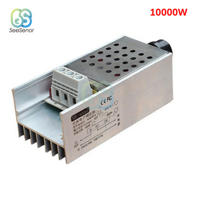 Kintamosios srovės 220V 6000W 10000W didelės galios SCR įtampos reguliatorius, šviesos diodų reguliatorius, variklio greičio reguliatorius, termostatas, dimer