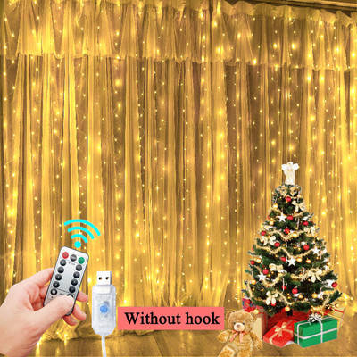 3M USB LED fėjų styginių užuolaidų lemputės girlianda Šventinių vakarėlių dekoracijos Vestuvių gimtadienis Miegamasis Ramadanas Velykų namų šventė