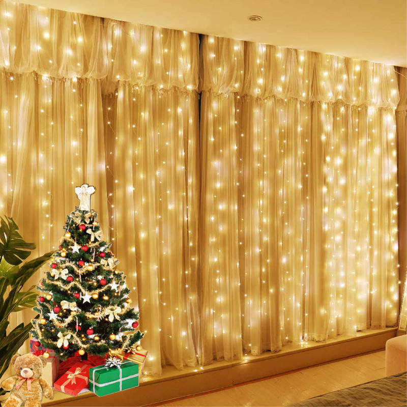 3M USB LED fėjų styginių užuolaidų lemputės girlianda Šventinių vakarėlių dekoracijos Vestuvių gimtadienis Miegamasis Ramadanas Velykų namų šventė