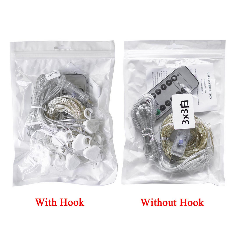 3M USB LED fėjų styginių užuolaidų lemputės girlianda Šventinių vakarėlių dekoracijos Vestuvių gimtadienis Miegamasis Ramadanas Velykų namų šventė