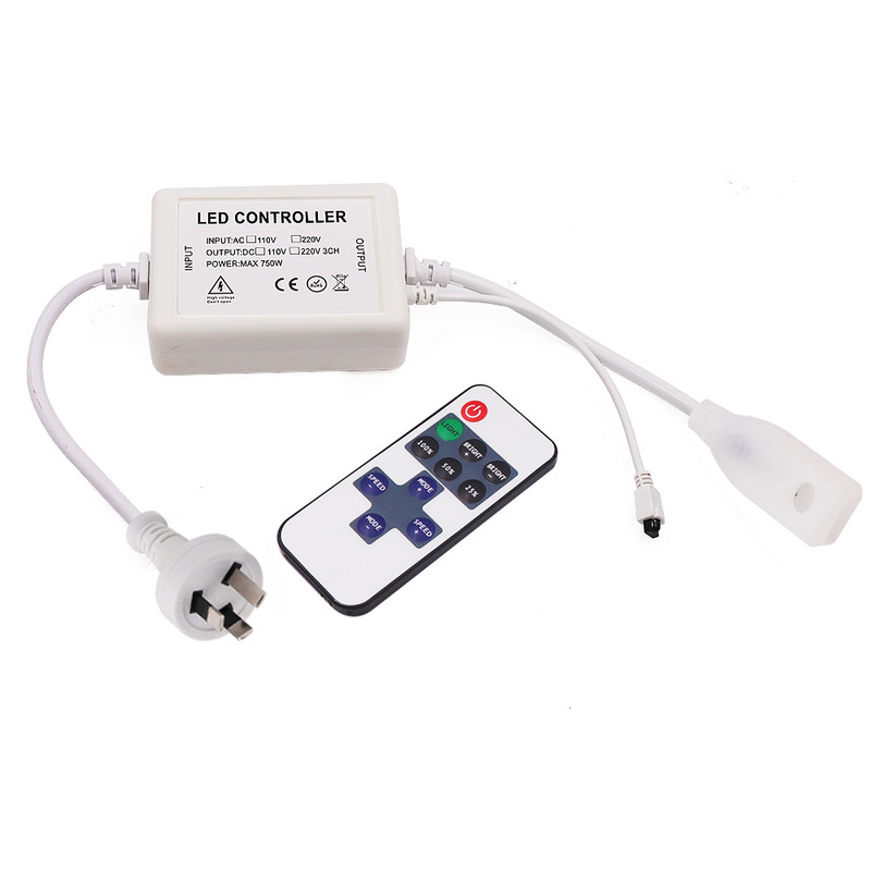 Led-riba dimmeri lüliti 750 W 11 võtmega IR-kaugjuhtimispuldiga LED-kontroller 110 V 220 V LED-dimmeri draiver 2835 LED-ribatule jaoks