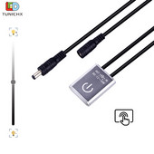 DC12V-24V LED pritemdymo jungiklis jutiklinio skydelio įjungimo / išjungimo ryškumo reguliuojamas pritemdymo valdiklis, skirtas LED spintelės virtuvės juostos šviestuvams