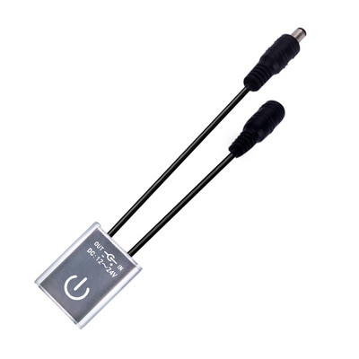 DC12V-24V LED pritemdymo jungiklis jutiklinio skydelio įjungimo / išjungimo ryškumo reguliuojamas pritemdymo valdiklis, skirtas LED spintelės virtuvės juostos šviestuvams