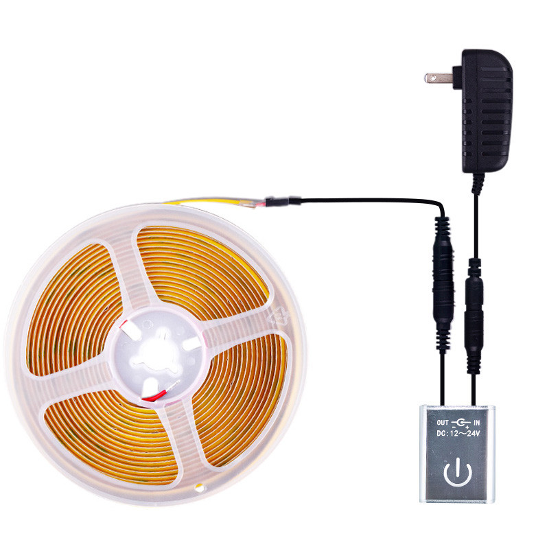 DC12V-24V LED pritemdymo jungiklis jutiklinio skydelio įjungimo / išjungimo ryškumo reguliuojamas pritemdymo valdiklis, skirtas LED spintelės virtuvės juostos šviestuvams