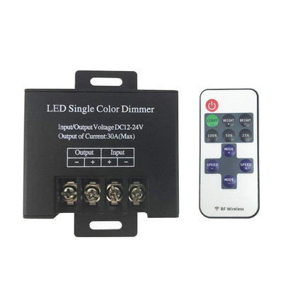 DC12V-24V RF LED Dimmer Switch 30A Ρυθμιζόμενος ελεγκτής ρυθμιστή τάσης 360W για ροοστάτες LED μονάδας φωτισμού ταινίας LED