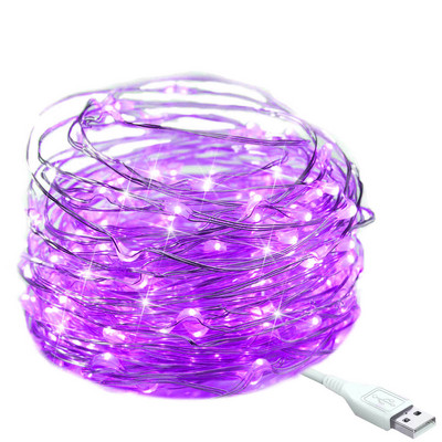 10 20M LED Fairy Lights Χάλκινο σύρμα USB τροφοδοτούμενο με χριστουγεννιάτικο ντεκόρ φωτιστικό κορδόνι Γαμήλιο πάρτι Πρωτοχρονιάτικα Διακοσμητικά 2022 Γιρλάντα
