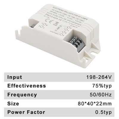 220 V 3–36 W universalūs elektroniniai balastai, skirti G23 G10q G5 UV lempai ultravioletinė šviesa 9–18 W magnetinis fluorescencinis indukcinis balastas