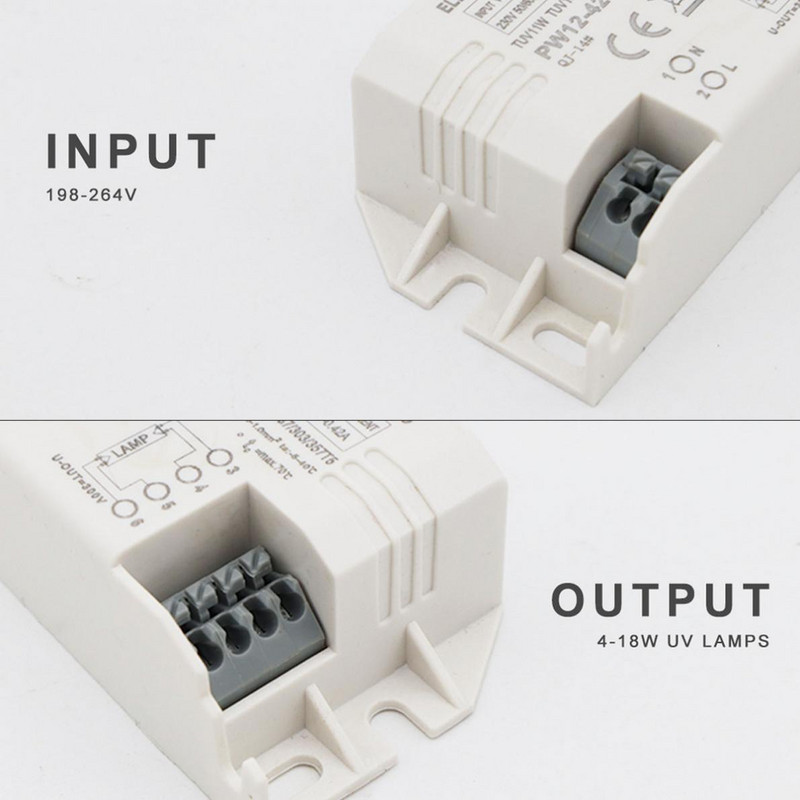 220 V 3–36 W universalūs elektroniniai balastai, skirti G23 G10q G5 UV lempai ultravioletinė šviesa 9–18 W magnetinis fluorescencinis indukcinis balastas