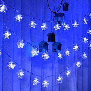 LED Snowflake String Lights Snow Fairy Garland Διακόσμηση για χριστουγεννιάτικο δέντρο Δωμάτιο Πρωτοχρονιάς για την ημέρα του Αγίου Βαλεντίνου Λειτουργεί με μπαταρία