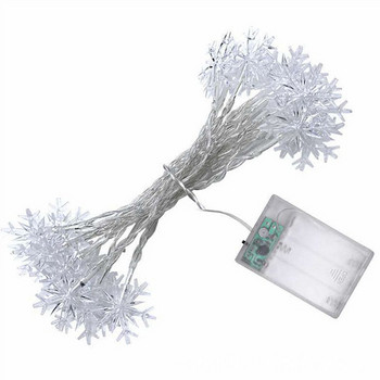 LED Snowflake String Lights Snow Fairy Garland Διακόσμηση για χριστουγεννιάτικο δέντρο Δωμάτιο Πρωτοχρονιάς για την ημέρα του Αγίου Βαλεντίνου Λειτουργεί με μπαταρία