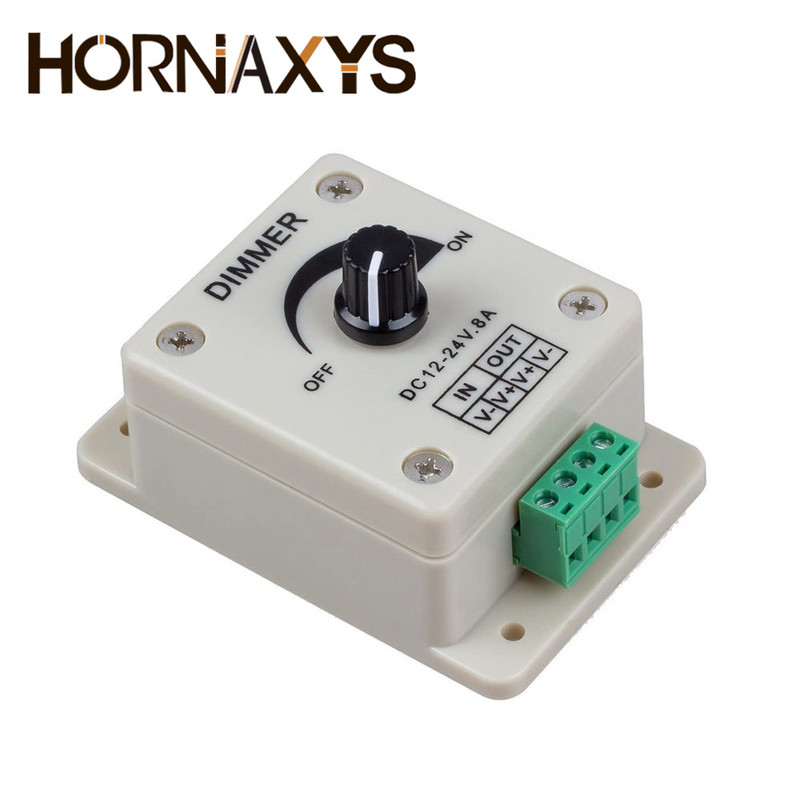 8A/16A/30A LED Dimmer întrerupător DC 12V 24V Luminozitate reglabilă Lampă Bec bandă Driver o singură culoare Controler sursă de lumină
