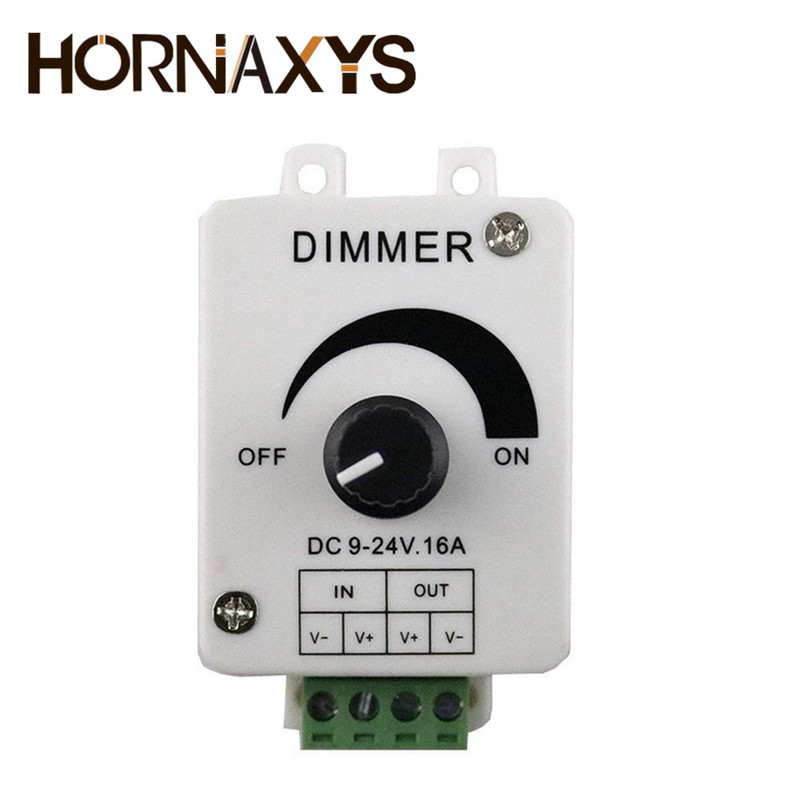 8A/16A/30A LED Dimmer întrerupător DC 12V 24V Luminozitate reglabilă Lampă Bec bandă Driver o singură culoare Controler sursă de lumină